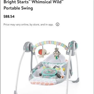 Bright starts baby swing *music playing*